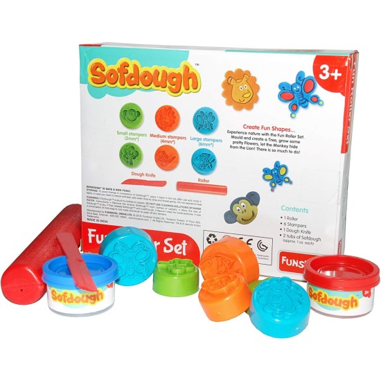 Funskool Nilco 9302300 Roller Set Modeling Soft Dough For Kids With Endless Hours Of Entertainment - Multi Colour Funskool Nilco 9302300 Roller Set Modeling Soft Dough For Kids With Endless Hours Of Entertainment - Multi Colour