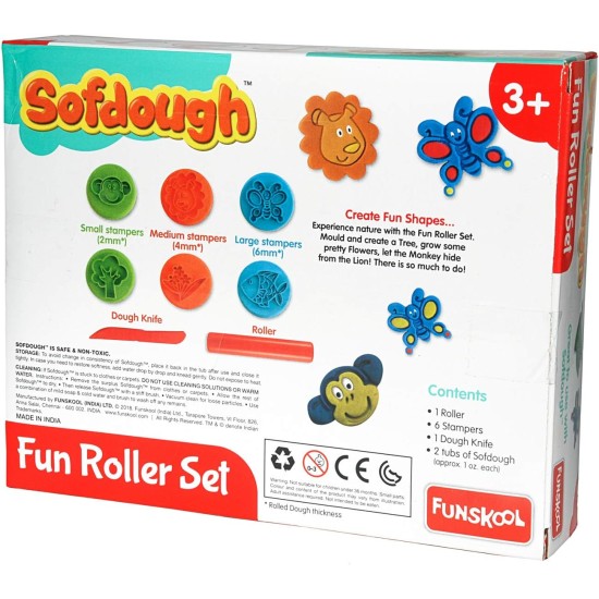 Funskool Nilco 9302300 Roller Set Modeling Soft Dough For Kids With Endless Hours Of Entertainment - Multi Colour Funskool Nilco 9302300 Roller Set Modeling Soft Dough For Kids With Endless Hours Of Entertainment - Multi Colour
