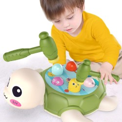 Grechi Whack-A-Mole Cartoon Turtle Modeling and Arm Strength Training (Green)