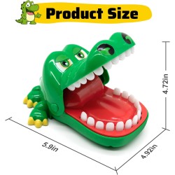 Maikerry Upgraded Version Crocodile Teeth Game for Kids Party, Dentist Biting Finger Games Funny Toys