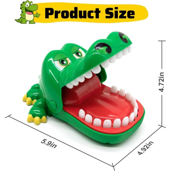 Maikerry Upgraded Version Crocodile Teeth Game for Kids Party, Dentist Biting Finger Games Funny Toys