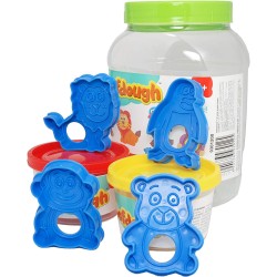 Nilco 9301200 Zoo Modeling Soft Dough Set For Kids With Endless Hours Of Entertainment - Multi Colour