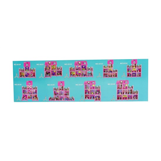Play at Home 8330 Sunny Day Dream House with Rooms, 88 x 116 x 48 cm Play at Home 8330 Sunny Day Dream House with Rooms, 88 x 116 x 48 cm