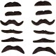 Generic 12Pcs Fake Mustaches Funny Fake Beard Whisker for Halloween, Christmas, Parties, Kids, Favors, Adults, Fun, Birthday, Games, Home