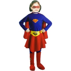 Kid's Super Girl Costume Set (6-7 Years)