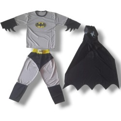 Super Hero Kids Costume Set, Grey Set, 3 Pieces, High Quality Costume, Costume Great Gift for Boys for All Occasions
