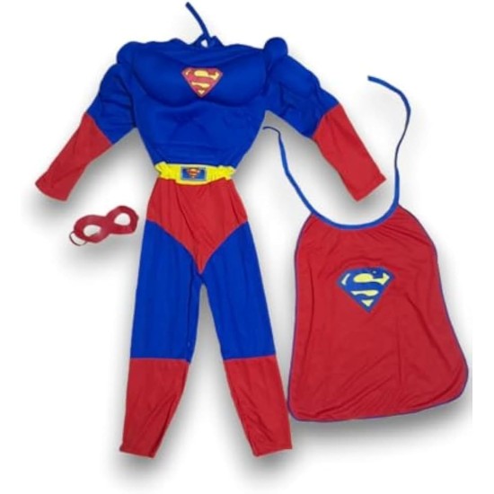 Superhero Boys Kids Costume Set, Muscle Costume, All Occasion Costume (6 - 7 Years)