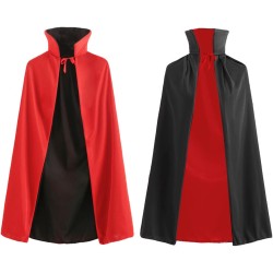 viviwo Kids Cloak Capes Red Black Reversible Dress up Vampires Pirate Halloween Costume