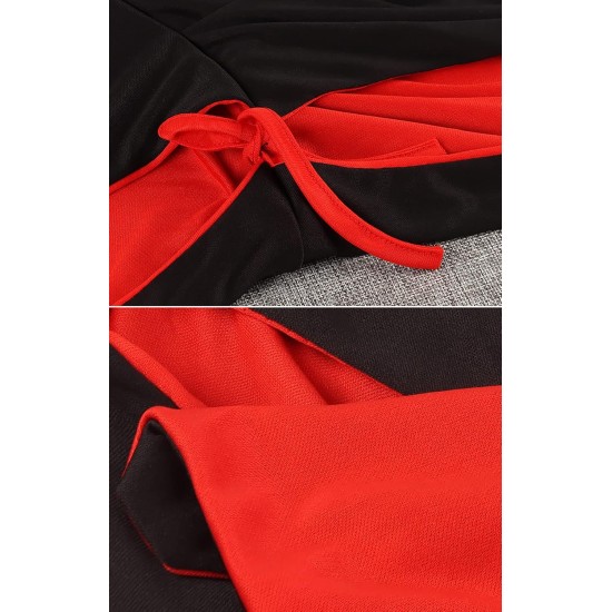 viviwo Kids Cloak Capes Red Black Reversible Dress up Vampires Pirate Halloween Costume viviwo Kids Cloak Capes Red Black Reversible Dress up Vampires Pirate Halloween Costume