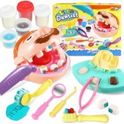 CORPER TOYS Corpert Toys Dentist Playdough Set for Kids Ages 4-8 with Dental Kit Drill and Fill Tools Doctor Diy Playset for Toddlers Color Dough Art Craft Gift Set for Birthday Christmas