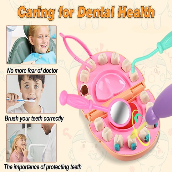CORPER TOYS Corpert Toys Dentist Playdough Set for Kids Ages 4-8 with Dental Kit Drill and Fill Tools Doctor Diy Playset for Toddlers Color Dough Art Craft Gift Set for Birthday Christmas CORPER TOYS Corpert Toys Dentist Playdough Set for Kids Ages 4-8 with Dental Kit Drill and Fill Tools Doctor Diy Playset for Toddlers Color Dough Art Craft Gift Set for Birthday Christmas