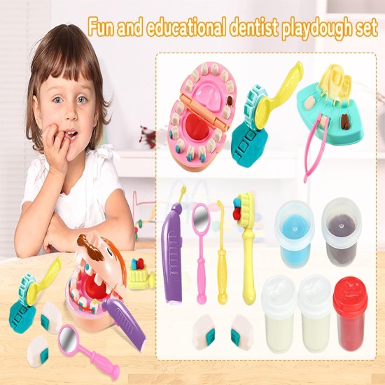 CORPER TOYS Corpert Toys Dentist Playdough Set for Kids Ages 4-8 with Dental Kit Drill and Fill Tools Doctor Diy Playset for Toddlers Color Dough Art Craft Gift Set for Birthday Christmas CORPER TOYS Corpert Toys Dentist Playdough Set for Kids Ages 4-8 with Dental Kit Drill and Fill Tools Doctor Diy Playset for Toddlers Color Dough Art Craft Gift Set for Birthday Christmas