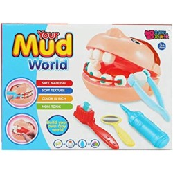 Manual Braces Mold Plasticine Color Mud Children Play House Puzzle Doctor Educational Funny Dentist Toy Set