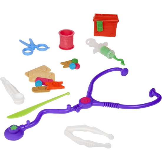 Play-Doh Care 'n Carry Vet Playset for Kids 3 Years and Up with Toy Dog, Storage, 10 Tools, and 5 Modeling Compound Colors, Non-Toxic Play-Doh Care 'n Carry Vet Playset for Kids 3 Years and Up with Toy Dog, Storage, 10 Tools, and 5 Modeling Compound Colors, Non-Toxic
