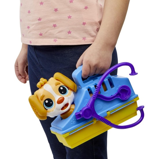 Play-Doh Care 'n Carry Vet Playset for Kids 3 Years and Up with Toy Dog, Storage, 10 Tools, and 5 Modeling Compound Colors, Non-Toxic Play-Doh Care 'n Carry Vet Playset for Kids 3 Years and Up with Toy Dog, Storage, 10 Tools, and 5 Modeling Compound Colors, Non-Toxic