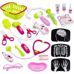 UNIH Doctor Cart Kit for Kids and Toddler, Medical Play Set Realistic with CT X-Ray Toys for Boys Girls