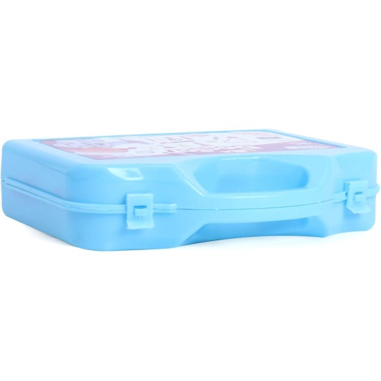 myhoodwink® Doctor Pretend Play Set for Kids with Foldable Suitcase, Compact Medical Accessories, Game Toy Kit for 3 + Years Boys and Girls (Blue) myhoodwink® Doctor Pretend Play Set for Kids with Foldable Suitcase, Compact Medical Accessories, Game Toy Kit for 3 + Years Boys and Girls (Blue)