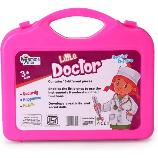 myhoodwink® Doctor Pretend Play Set for Kids with Foldable Suitcase, Compact Medical Accessories, Game Toy Kit for 3 + Years Boys and Girls (Blue) myhoodwink® Doctor Pretend Play Set for Kids with Foldable Suitcase, Compact Medical Accessories, Game Toy Kit for 3 + Years Boys and Girls (Blue)