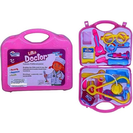 myhoodwink® Doctor Pretend Play Set for Kids with Foldable Suitcase, Compact Medical Accessories, Game Toy Kit for 3 + Years Boys and Girls (Blue) myhoodwink® Doctor Pretend Play Set for Kids with Foldable Suitcase, Compact Medical Accessories, Game Toy Kit for 3 + Years Boys and Girls (Blue)