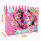 CCJW Kid Makeup Box Set Toys Lollipop Dressing Cosmetics Girls Toy Plastic Safety Beauty Pretend Play Makeup Girl Game Gift kshu