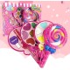 CCJW Kid Makeup Box Set Toys Lollipop Dressing Cosmetics Girls Toy Plastic Safety Beauty Pretend Play Makeup Girl Game Gift kshu