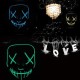 Chengsuwei Scary Halloween Mask, LED Light Up Party Masks, DJ Party Great Funny Masks, Festival Cosplay Costume Supplies Glow in Dark, With 3 Lighting Modes of Control for Men Women (Dark Bule) Chengsuwei Scary Halloween Mask, LED Light Up Party Masks, DJ Party Great Funny Masks, Festival Cosplay Costume Supplies Glow in Dark, With 3 Lighting Modes of Control for Men Women (Dark Bule)
