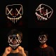 Chengsuwei Scary Halloween Mask, LED Light Up Party Masks, DJ Party Great Funny Masks, Festival Cosplay Costume Supplies Glow in Dark, With 3 Lighting Modes of Control for Men Women (Dark Bule) Chengsuwei Scary Halloween Mask, LED Light Up Party Masks, DJ Party Great Funny Masks, Festival Cosplay Costume Supplies Glow in Dark, With 3 Lighting Modes of Control for Men Women (Dark Bule)