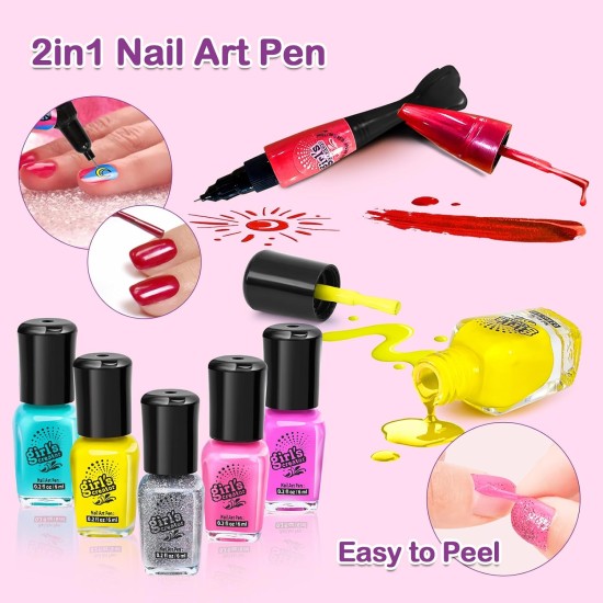 Combaybe Kids Nail Polish Set for Girls - Girls Toys 8-10 - Nail Kit for Girls Ages 7-12 with Non toxic Nail Polish Kids Nail kit Girl Stuff for Spa Manicures, Idea Birthday Gift for Girls 8 9 10 12 Combaybe Kids Nail Polish Set for Girls - Girls Toys 8-10 - Nail Kit for Girls Ages 7-12 with Non toxic Nail Polish Kids Nail kit Girl Stuff for Spa Manicures, Idea Birthday Gift for Girls 8 9 10 12