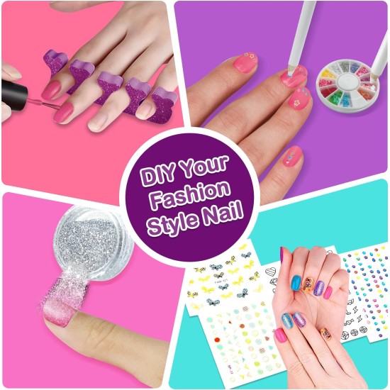 Combaybe Kids Nail Polish Set for Girls - Girls Toys 8-10 - Nail Kit for Girls Ages 7-12 with Non toxic Nail Polish Kids Nail kit Girl Stuff for Spa Manicures, Idea Birthday Gift for Girls 8 9 10 12 Combaybe Kids Nail Polish Set for Girls - Girls Toys 8-10 - Nail Kit for Girls Ages 7-12 with Non toxic Nail Polish Kids Nail kit Girl Stuff for Spa Manicures, Idea Birthday Gift for Girls 8 9 10 12