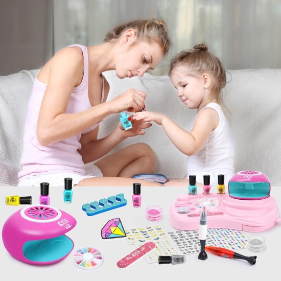 Combaybe Kids Nail Polish Set for Girls - Girls Toys 8-10 - Nail Kit for Girls Ages 7-12 with Non toxic Nail Polish Kids Nail kit Girl Stuff for Spa Manicures, Idea Birthday Gift for Girls 8 9 10 12 Combaybe Kids Nail Polish Set for Girls - Girls Toys 8-10 - Nail Kit for Girls Ages 7-12 with Non toxic Nail Polish Kids Nail kit Girl Stuff for Spa Manicures, Idea Birthday Gift for Girls 8 9 10 12
