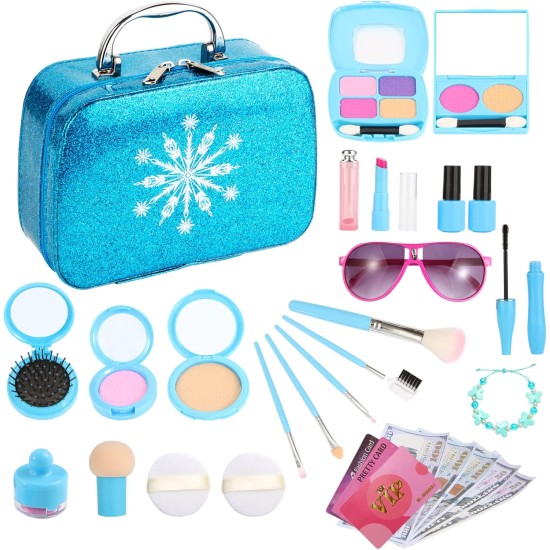 Cozybuy Pretend Kids Makeup Kit for Girls, Princess Toy for Kids Toddler Play Dress Up Toys, Makeup Set for Toddler Toys for 3-12 Years Old Girls Kids Toddler Birthday Gift for Girls Makeup Toys Cozybuy Pretend Kids Makeup Kit for Girls, Princess Toy for Kids Toddler Play Dress Up Toys, Makeup Set for Toddler Toys for 3-12 Years Old Girls Kids Toddler Birthday Gift for Girls Makeup Toys