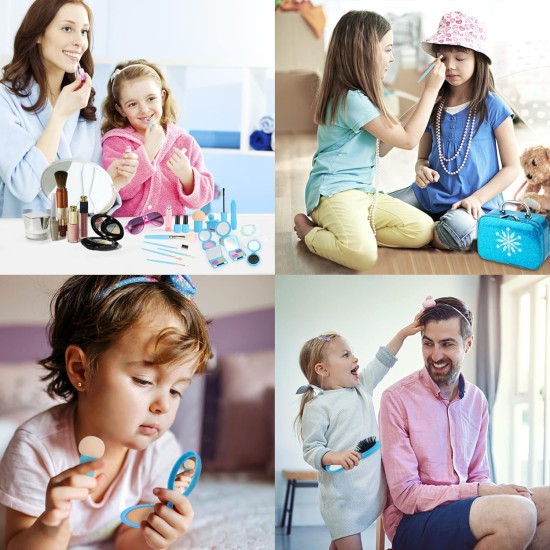 Cozybuy Pretend Kids Makeup Kit for Girls, Princess Toy for Kids Toddler Play Dress Up Toys, Makeup Set for Toddler Toys for 3-12 Years Old Girls Kids Toddler Birthday Gift for Girls Makeup Toys Cozybuy Pretend Kids Makeup Kit for Girls, Princess Toy for Kids Toddler Play Dress Up Toys, Makeup Set for Toddler Toys for 3-12 Years Old Girls Kids Toddler Birthday Gift for Girls Makeup Toys