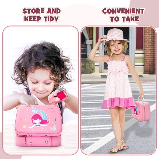 Dreamon Kids Makeup Kit for Girls, Real Make Up for Kids Washable with Cosmetics Bag Princess Toys Halloween Birthday Party Gifts for Girls Age 3 4 5 6 Dreamon Kids Makeup Kit for Girls, Real Make Up for Kids Washable with Cosmetics Bag Princess Toys Halloween Birthday Party Gifts for Girls Age 3 4 5 6