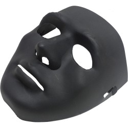 Generic Plastic Halloween Face Mask For Kids - Black
