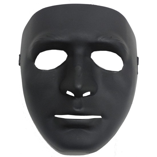 Generic Plastic Halloween Face Mask For Kids - Black Generic Plastic Halloween Face Mask For Kids - Black