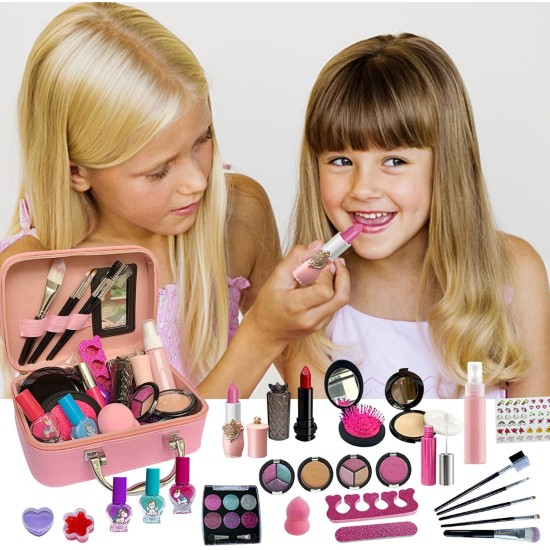 Jodimitty Children's Make-Up Washable Set, Girls' Make-Up Set, Make-Up Cosmetic Set with Cosmetic Bag for Role Play, Over 3 Years Make-Up Set for Birthday Gift (Unicorn) Jodimitty Children's Make-Up Washable Set, Girls' Make-Up Set, Make-Up Cosmetic Set with Cosmetic Bag for Role Play, Over 3 Years Make-Up Set for Birthday Gift (Unicorn)
