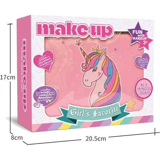Jodimitty Children's Make-Up Washable Set, Girls' Make-Up Set, Make-Up Cosmetic Set with Cosmetic Bag for Role Play, Over 3 Years Make-Up Set for Birthday Gift (Unicorn) Jodimitty Children's Make-Up Washable Set, Girls' Make-Up Set, Make-Up Cosmetic Set with Cosmetic Bag for Role Play, Over 3 Years Make-Up Set for Birthday Gift (Unicorn)
