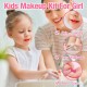 Jorunb Kids Makeup kit for Girl, 20PCS Washable Makeup Set Toy with Real Cosmetic Case, Safe & Non-Toxic Kids Makeup Set, Pretend Play Makeup Beauty Set Birthday Toys Gift for 3-10 Years Old Kid