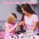 Jorunb Kids Makeup kit for Girl, 20PCS Washable Makeup Set Toy with Real Cosmetic Case, Safe & Non-Toxic Kids Makeup Set, Pretend Play Makeup Beauty Set Birthday Toys Gift for 3-10 Years Old Kid