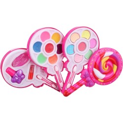 Kid makeup box set toys lollipop dressing cosmetics girls toy plastic safety beauty pretend play children makeup girl game gift