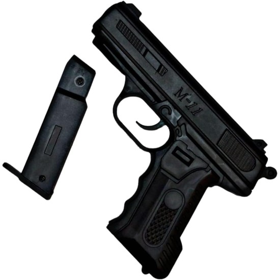 M-11 Pistol Original Toy Gun With 12 Beads, Gift for Boys and Girls Kids, Guns & Darts,(Black)