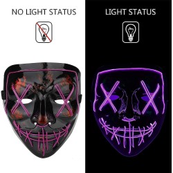 NeoGenius LED Light Up Mask for Halloween, Neon, and Bachelor Party Decoration