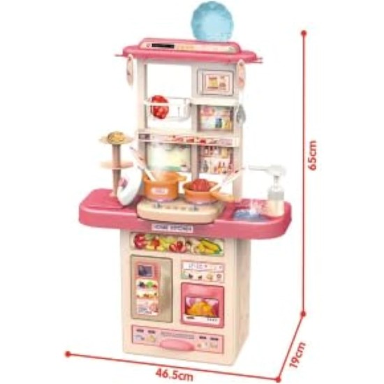 Fantastic-Kids-Toys Realistic Light Kitchen Toys, Kitchen Accessories Set, Mini Kitchen Set for Kids, Pretend Play Food Toys for Boys and Girls Age 3+ (Pink)2-36T- Fantastic-Kids-Toys Realistic Light Kitchen Toys, Kitchen Accessories Set, Mini Kitchen Set for Kids, Pretend Play Food Toys for Boys and Girls Age 3+ (Pink)2-36T-