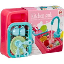 Generic A kitchen sink game with some game fruits and tap it with water-multi size