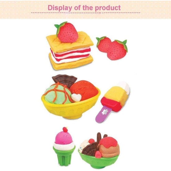 Generic Children Play Modeling Dough Ice Cream Double Twister Playset Toys Deluxe Plasticine Mud with Bonding Clay and Molds Generic Children Play Modeling Dough Ice Cream Double Twister Playset Toys Deluxe Plasticine Mud with Bonding Clay and Molds