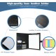 JTOOYS Clipboard Folder DIN A4, Multifunctional Business Leather Document Clip Board with Magnetic Closure Cover for Work Writing Conference Folder with A4 Paper Sticky Arrow Tabs & Pen, Black