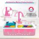 Kids Kitchen Play Sink Toy Set with Cutlery Scrubbing Accessories and Fruit Vegetable Cutting Toys, Automatic Water Circulation Large Storage Box, Christmas Birthday Gift for Kids Boys and Girls Kids Kitchen Play Sink Toy Set with Cutlery Scrubbing Accessories and Fruit Vegetable Cutting Toys, Automatic Water Circulation Large Storage Box, Christmas Birthday Gift for Kids Boys and Girls