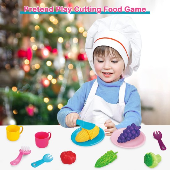 Kids Kitchen Play Sink Toy Set with Cutlery Scrubbing Accessories and Fruit Vegetable Cutting Toys, Automatic Water Circulation Large Storage Box, Christmas Birthday Gift for Kids Boys and Girls Kids Kitchen Play Sink Toy Set with Cutlery Scrubbing Accessories and Fruit Vegetable Cutting Toys, Automatic Water Circulation Large Storage Box, Christmas Birthday Gift for Kids Boys and Girls