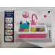Kids Kitchen Play Sink Toy Set with Cutlery Scrubbing Accessories and Fruit Vegetable Cutting Toys, Automatic Water Circulation Large Storage Box, Christmas Birthday Gift for Kids Boys and Girls Kids Kitchen Play Sink Toy Set with Cutlery Scrubbing Accessories and Fruit Vegetable Cutting Toys, Automatic Water Circulation Large Storage Box, Christmas Birthday Gift for Kids Boys and Girls