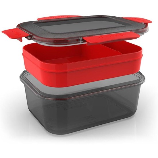 M-Design Lunch Set - 1.1L Box, 500ml Water Bottle & 3pc. Cutlery Black 75089 M-Design Lunch Set - 1.1L Box, 500ml Water Bottle & 3pc. Cutlery Black 75089